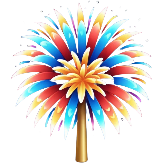 Fireworks new years emoji