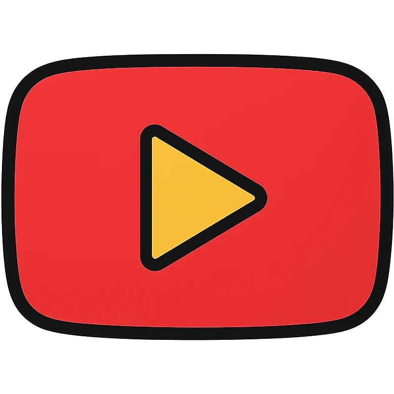 YouTube logo emoji