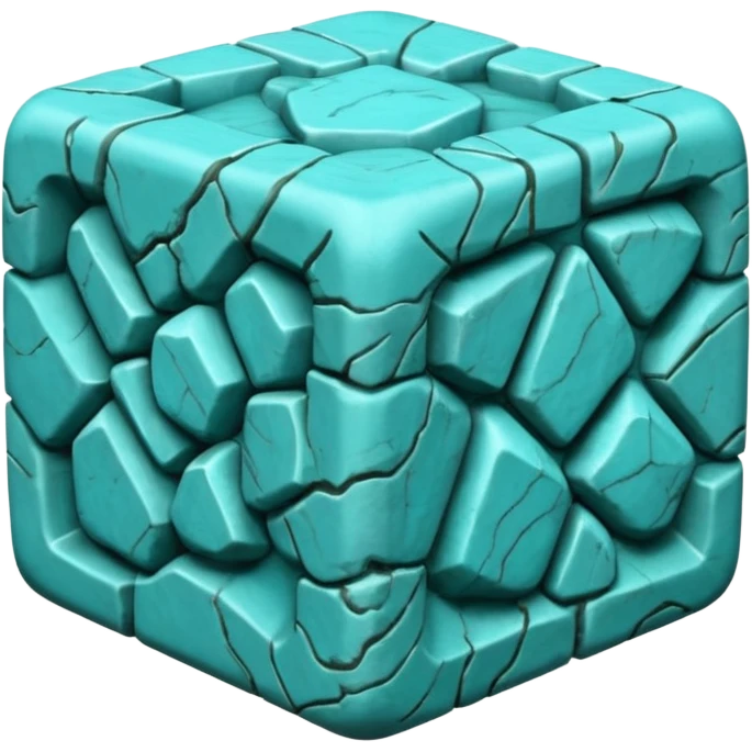 american-turqoise-intricate-stone-age-rocky-cube-shaped emoji