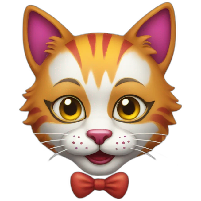 cat clown emoji