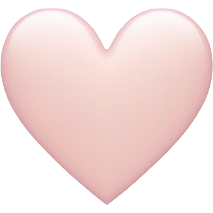 Pale pink heart emoji