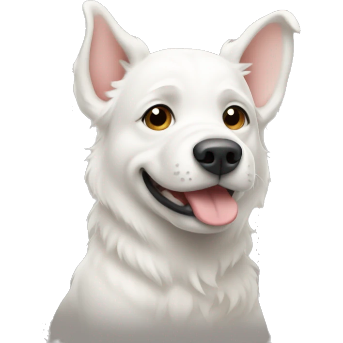 White multi-Pooh dog emoji