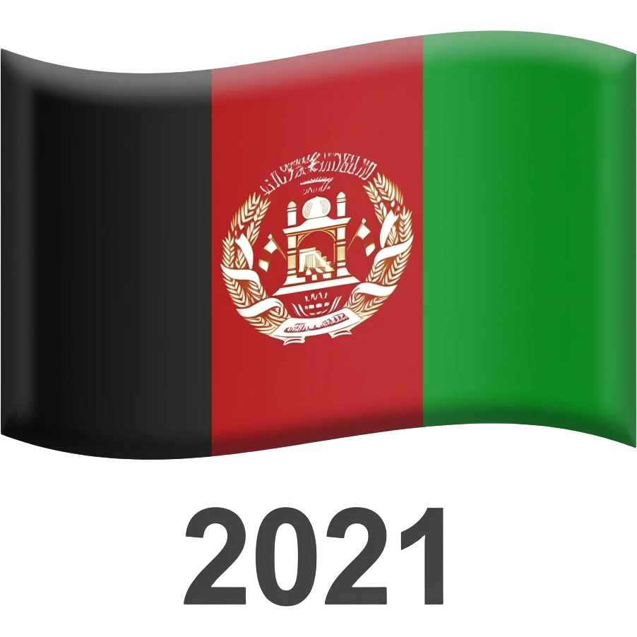 Afghanistan flag 2021 emoji