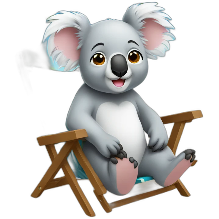 koala on vacation emoji