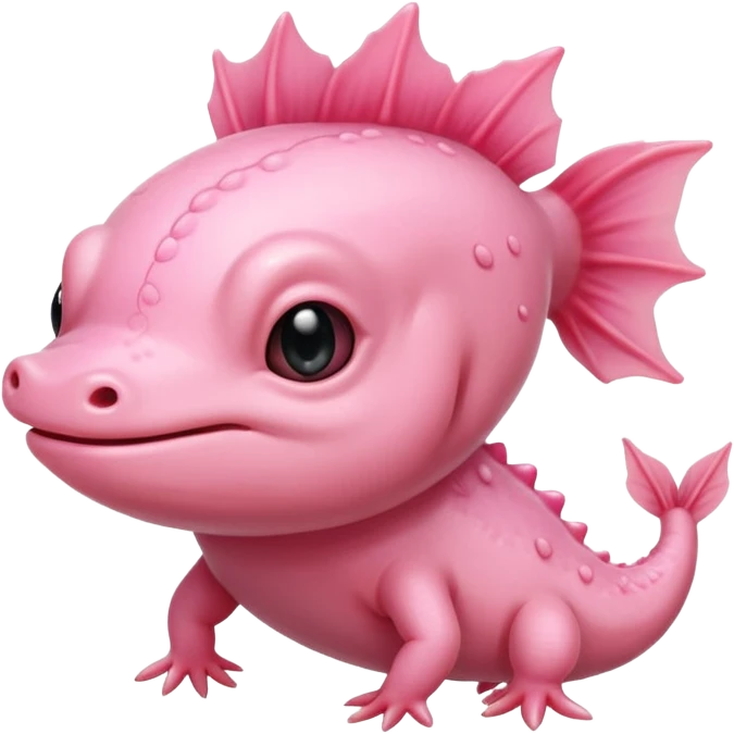 cute mexican pink axolotl emoji