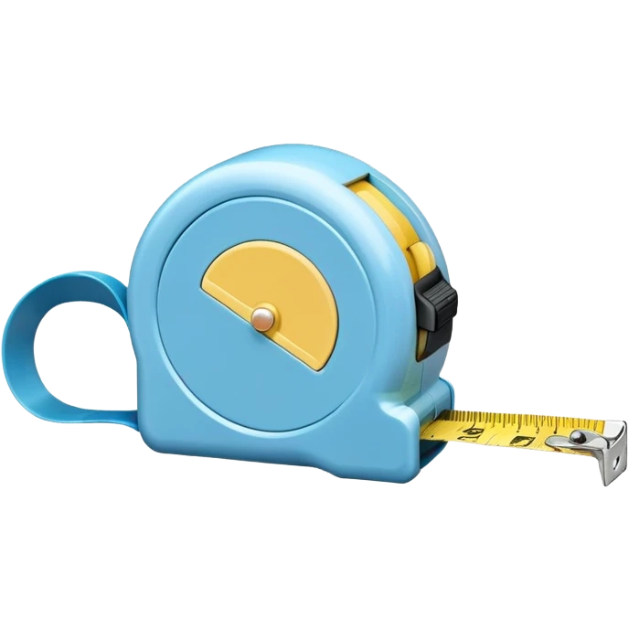 Light blue measuring tape emoji