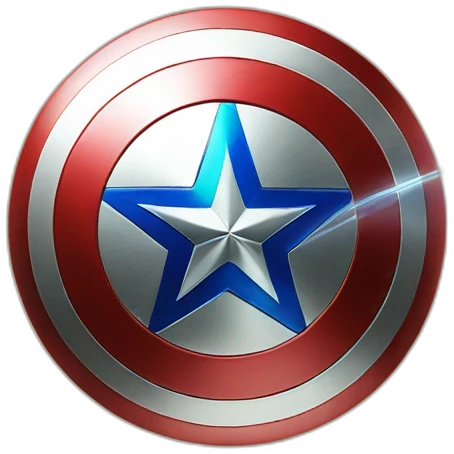 captain America, but with an X in place of the A emoji