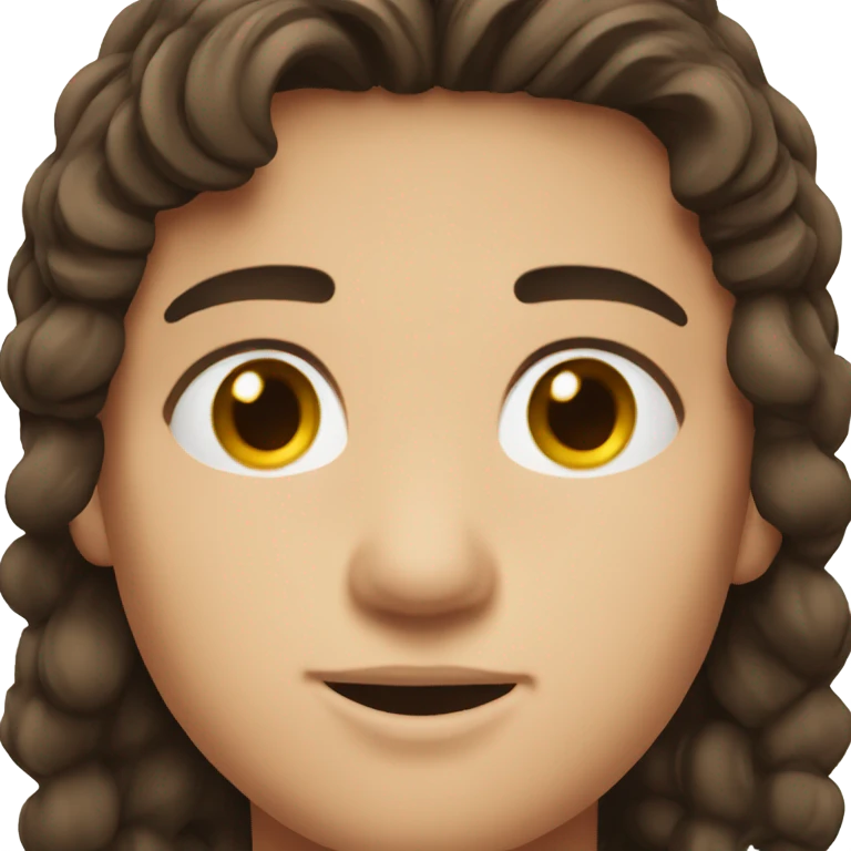 brunette boy with roman nose emoji