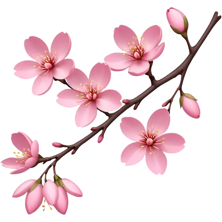 sakura branch with a soft glow emoji