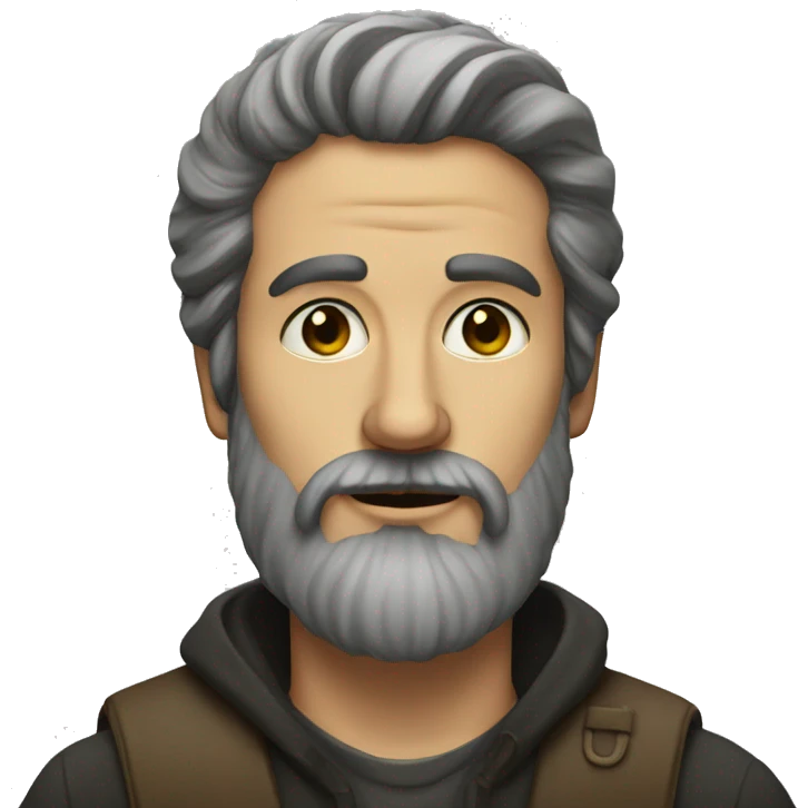 portrait of a bearded man emoji