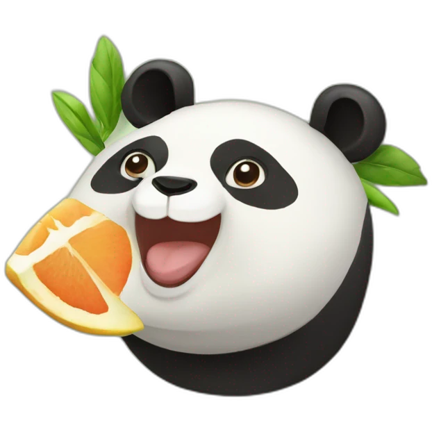 Panda pastèque emoji