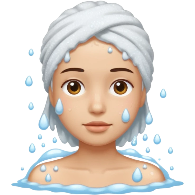 washing face emoji