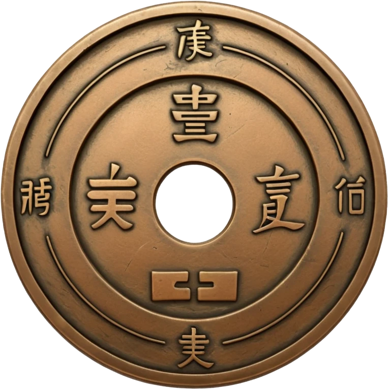 old japanese tempo tsuho coin emoji