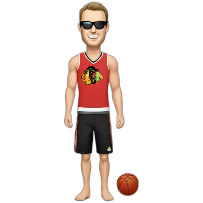 Jonathan Toews as a beach bum emoji