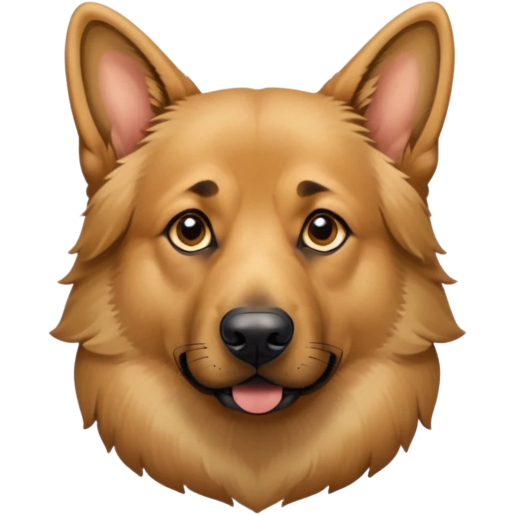 Germand sheper mixed with chow emoji