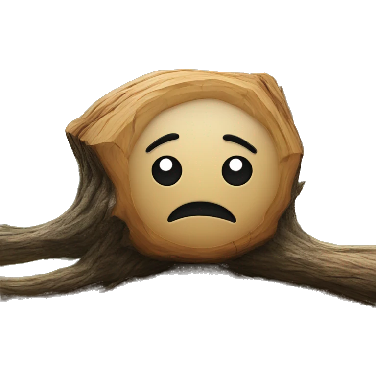 Lump on a log emoji
