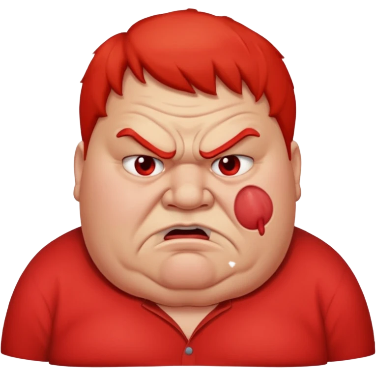 fat man sharting emoji