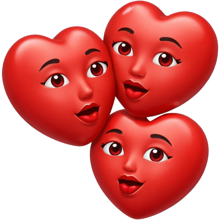 Heart shaped kiss emojis emoji
