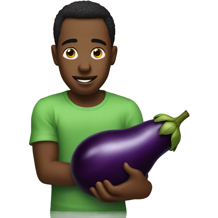 Diddy with egg plant emoji