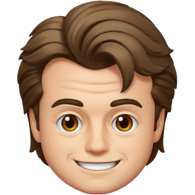 Steve harrington emoji with much hair and more expressful eyebrows emoji