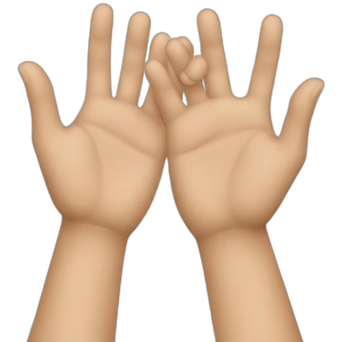 hands back emoji