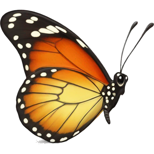 A little butterfly have got a tail  emoji