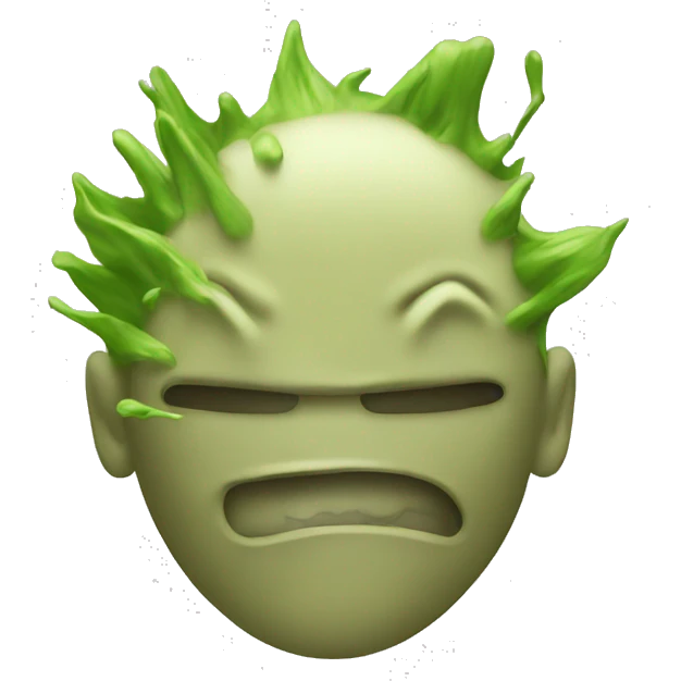 boom with head emoji