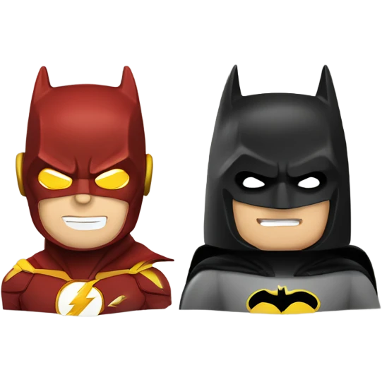 The Batman and The Flash emoji