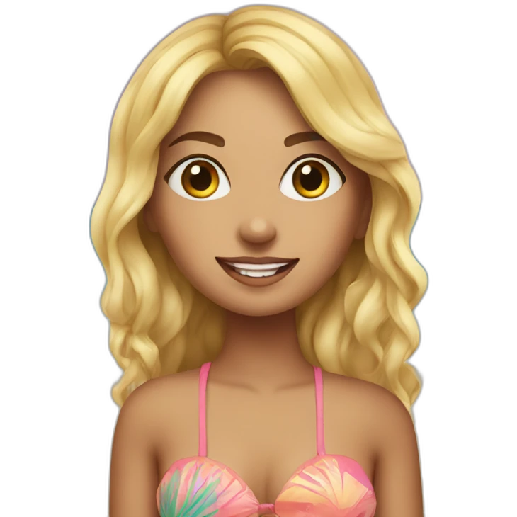 Olivia dunne on beach emoji