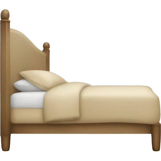 beige bed emoji