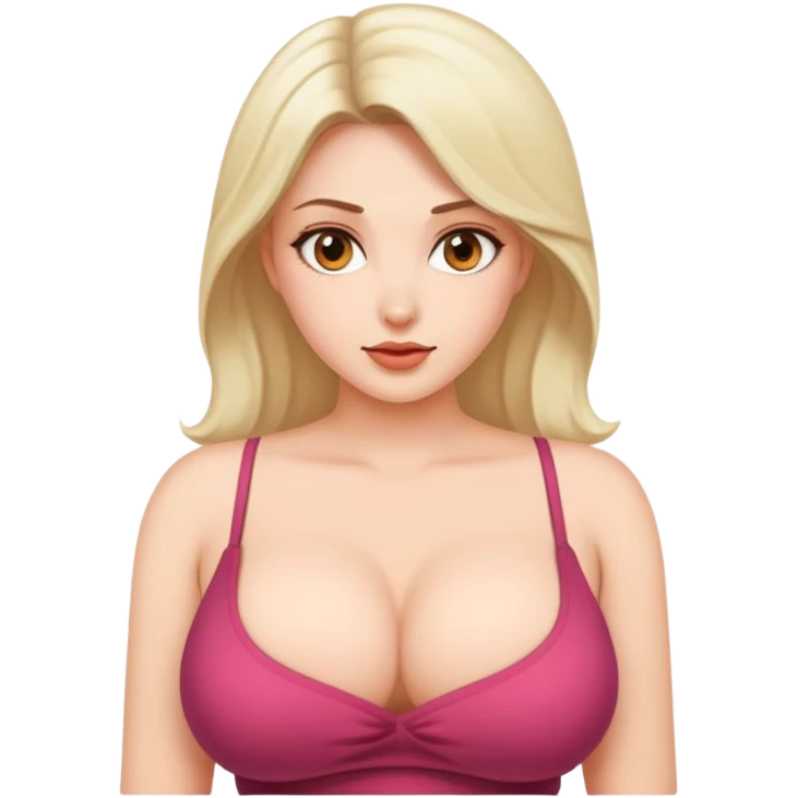 Woman big boobs emoji