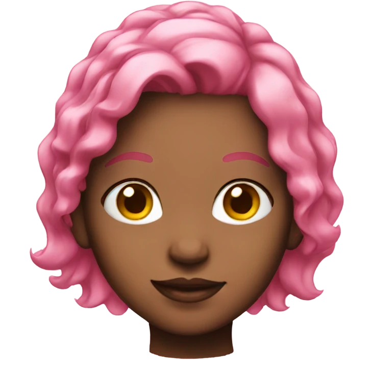 girl with pink hair emoji