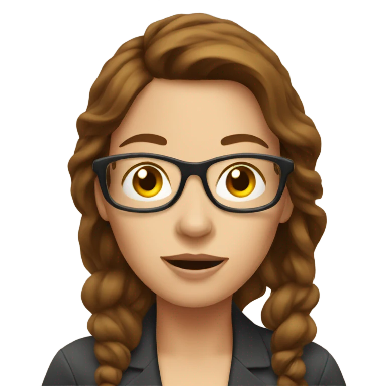 Woman with brown hair vaping  emoji