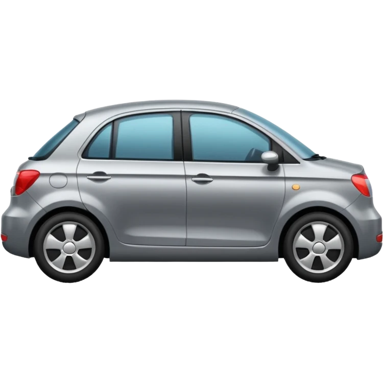 only one gray car side door  emoji