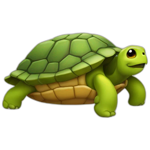 Emoji qui pleut sur une tortue emoji