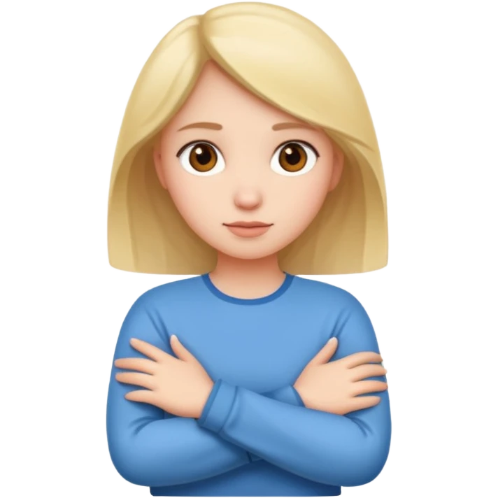 Girl folding her arms  emoji