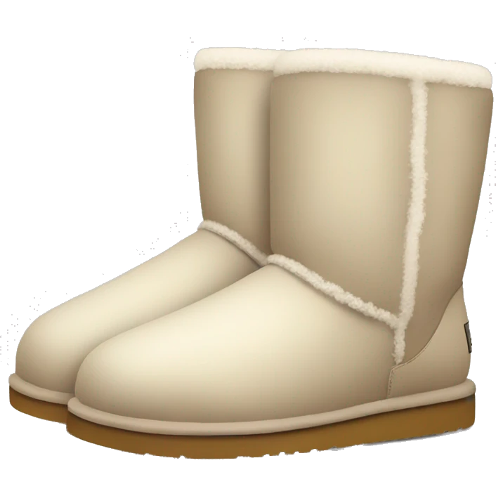 Pair of Ugg’s light color emoji