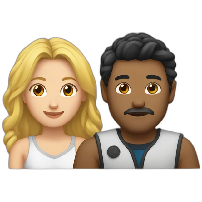 Heang Louy and Lise emoji