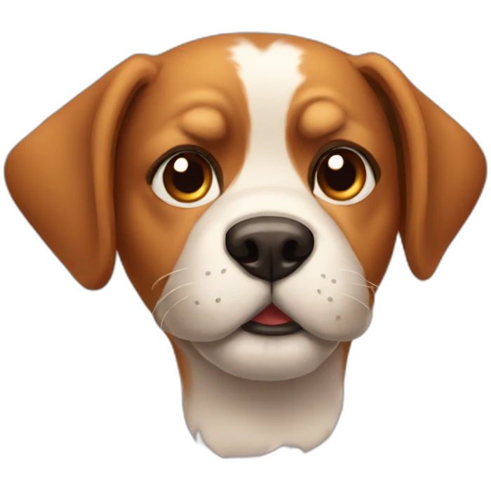 Dog with mustache emoji