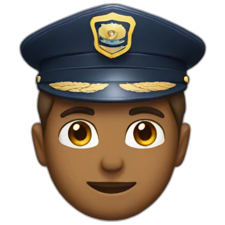 hat airline pilot emoji