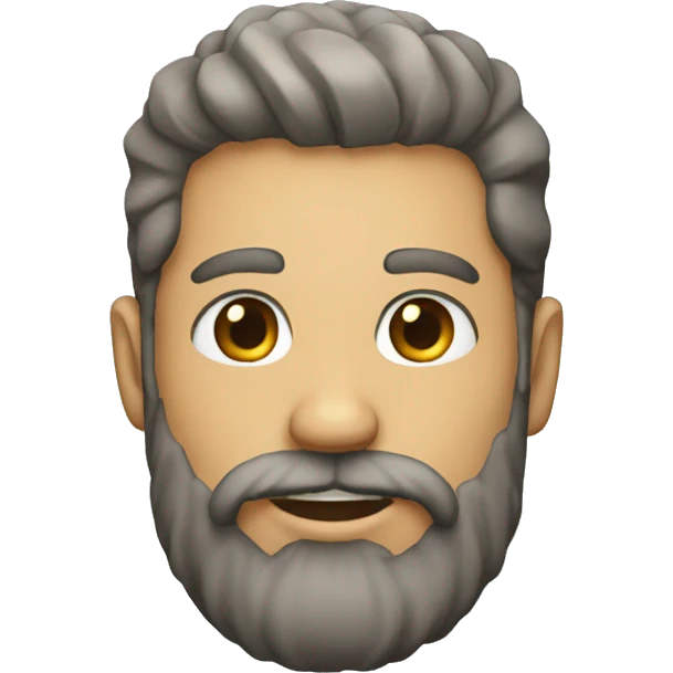 man bone beard emoji