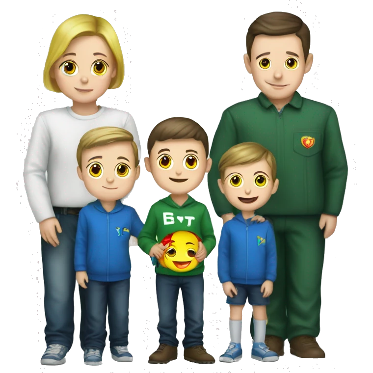 Zelensky with donetsk children emoji