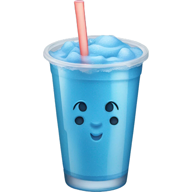 Blue slushie emoji