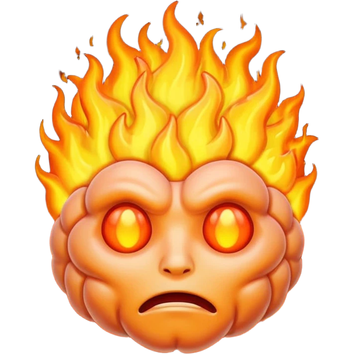 brain on fire emoji