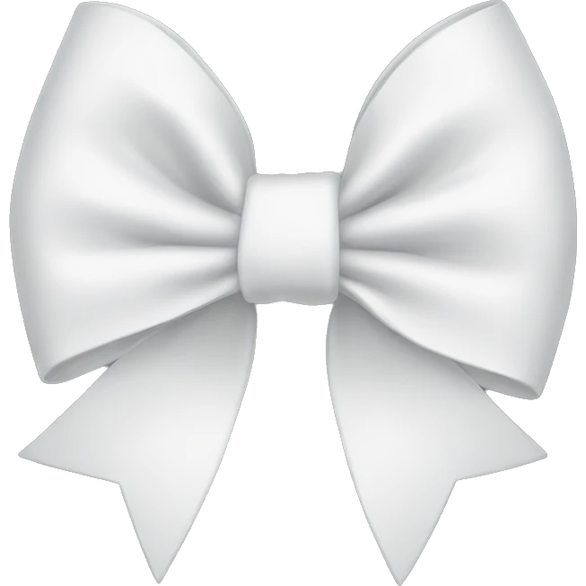 white bow emoji