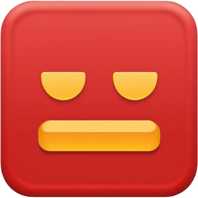 'CONTENT' text in a solid red filled icon style emoji