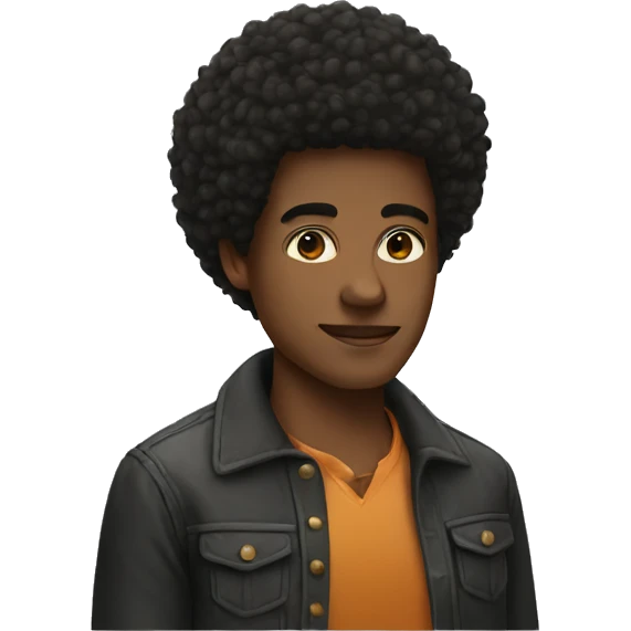 afro emoji