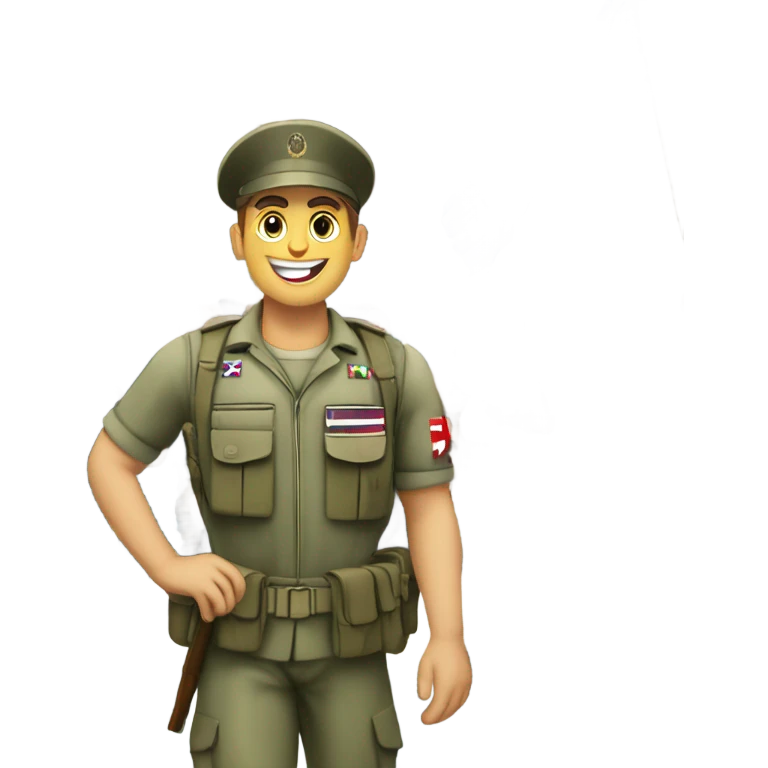 Greek military with Greek flag Thessaloniki more people in city emoji