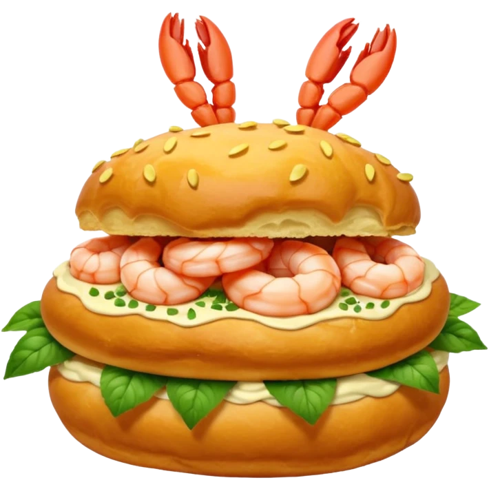 Un choux à la crevette (au lieu d’un choux à la crème) emoji