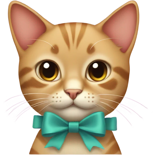 cat in a bow  emoji